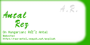 antal rez business card